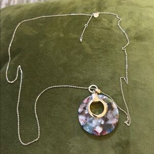 LOFT Silver Necklace with Multicolor Pendant